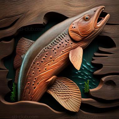 3D model st trout (STL)